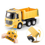 🚧🚛 CAMIÓN VOLQUETE A CONTROL REMOTO PARA NIÑOS — VEHÍCULO DE CONSTRUCCIÓN RC ESCALA 1:18 CON TOLVA QUE SE LEVANTA SOLA