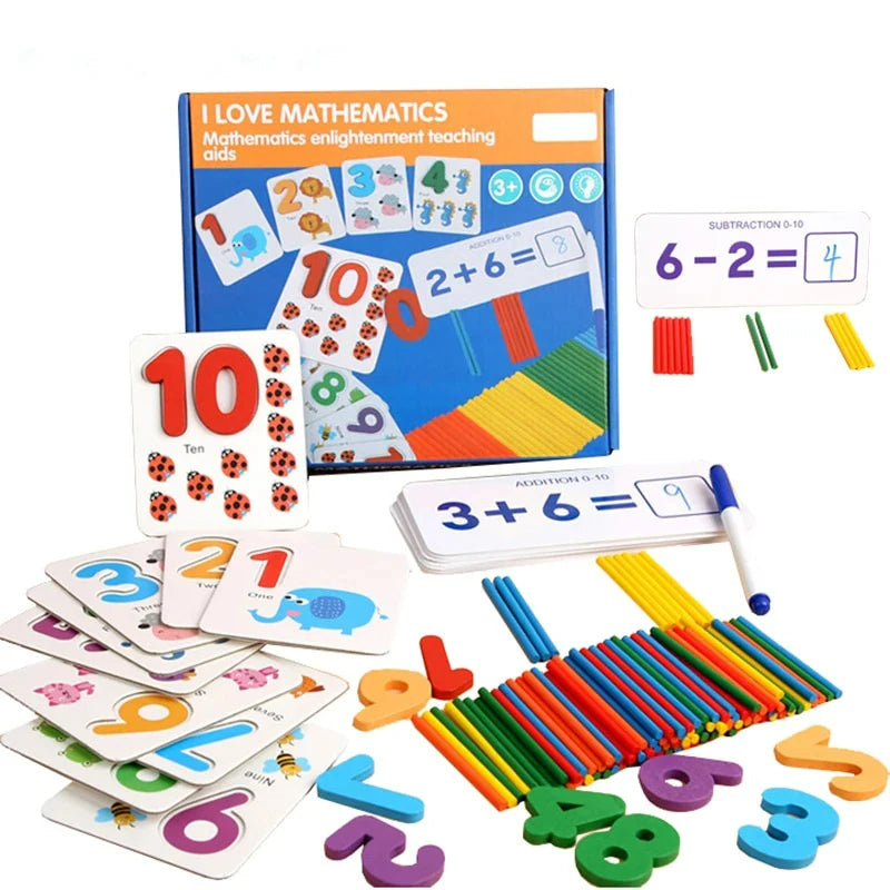 Juguetes de matemáticas Montessori para niños