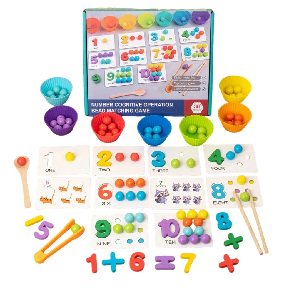 ⭐Rompecabezas de emparejamiento cognitivo Digital Montessori para bebés⭐🛍️🥰