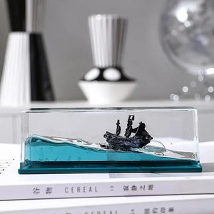 BARCO INSUMERGIBLE «PERLA NEGRA» PIRATAS DEL CARIBE.  ACRILICO DECORATIVO✨🥰 🎉🛍️😍