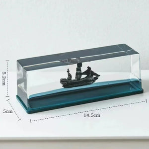 BARCO INSUMERGIBLE «PERLA NEGRA» PIRATAS DEL CARIBE.  ACRILICO DECORATIVO✨🥰 🎉🛍️😍