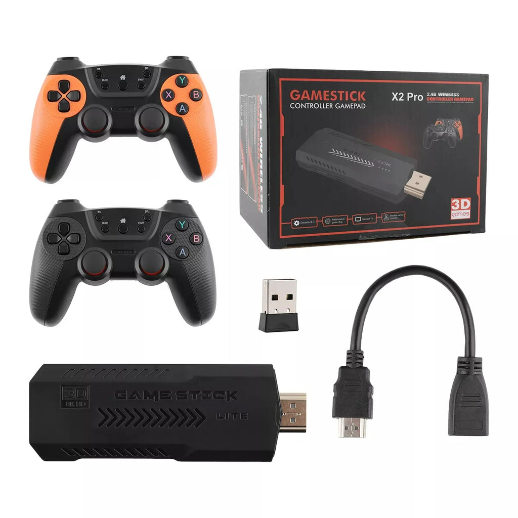 🎮 CONSOLA X2 ULTRA 4K + 30,000 JUEGOS RETRO 🕹️ 🎯 CONTROLADOR INALÁMBRICO 2.4G + 128GB MEMORIA 🚀