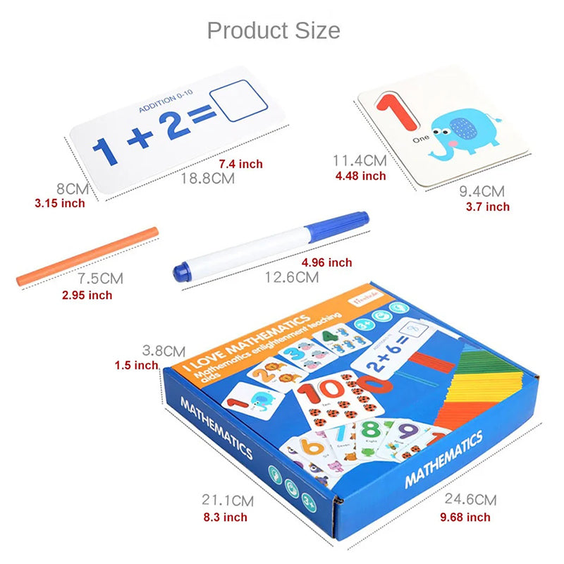 Juguetes de matemáticas Montessori para niños