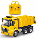 🚧🚛 CAMIÓN VOLQUETE A CONTROL REMOTO PARA NIÑOS — VEHÍCULO DE CONSTRUCCIÓN RC ESCALA 1:18 CON TOLVA QUE SE LEVANTA SOLA